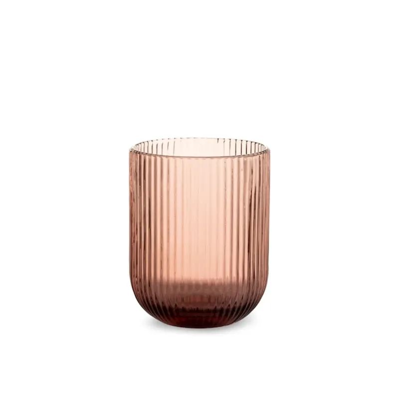 28 cl - H&H Peony Bicchiere Acqua In Vetro - Set 6 Pz Miglior Prezzo