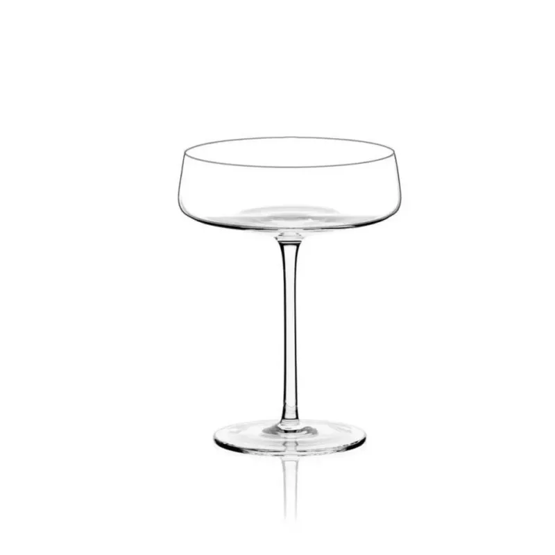 Più Venduto 18 cl - Italesse Roxy Bar Saucer Calice Cocktail Soffiato a Bocca In Vetro - Set 6 Pz