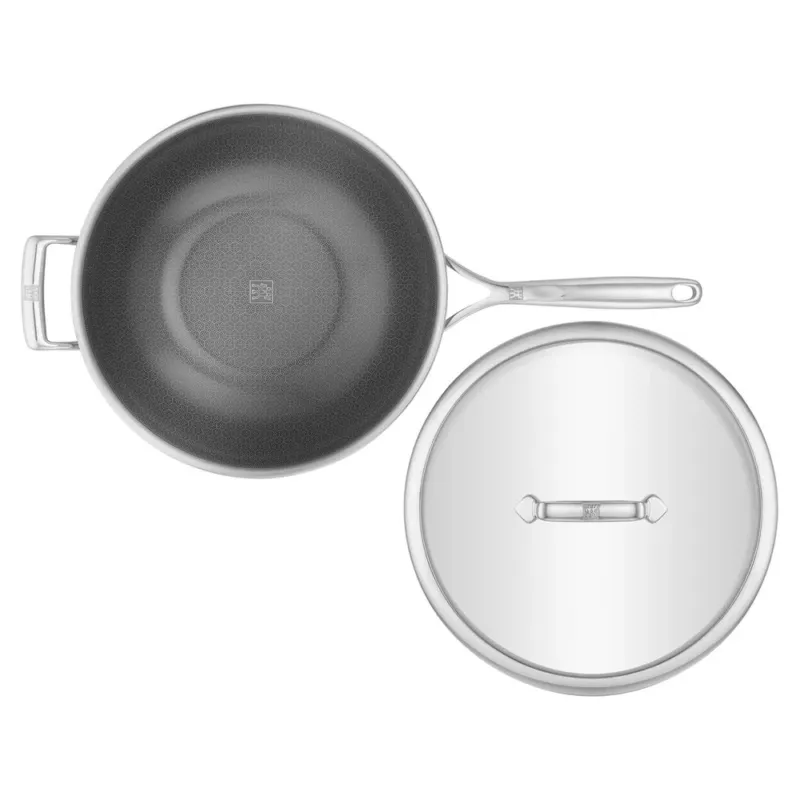 Zwilling Peak Wok Antiaderente Con Coperchio In Acciaio Inox Con Rivestimento Ceraforce Hycoat Miglior Prezzo