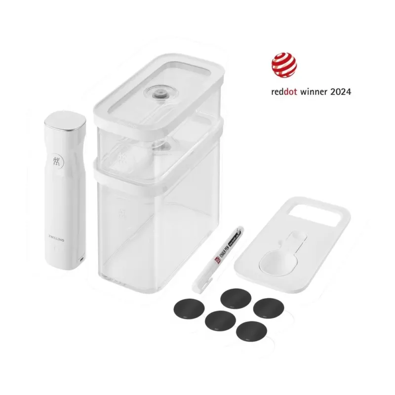 Zwilling Fresh & Save Cube Set Contenitori Sottovuoto Con Pompetta Senza Fili In Plastica - Set 5 Pz Promozione