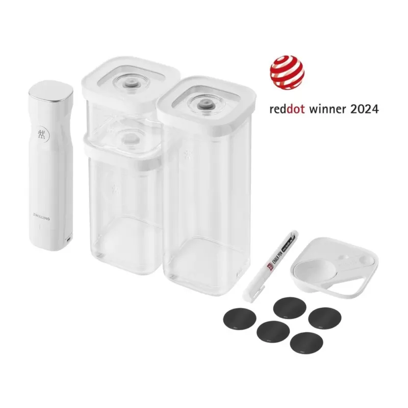 Solo Oggi Zwilling Fresh & Save Cube Set Contenitori Sottovuoto Con Pompetta Senza Fili In Plastica - Set 6 Pz