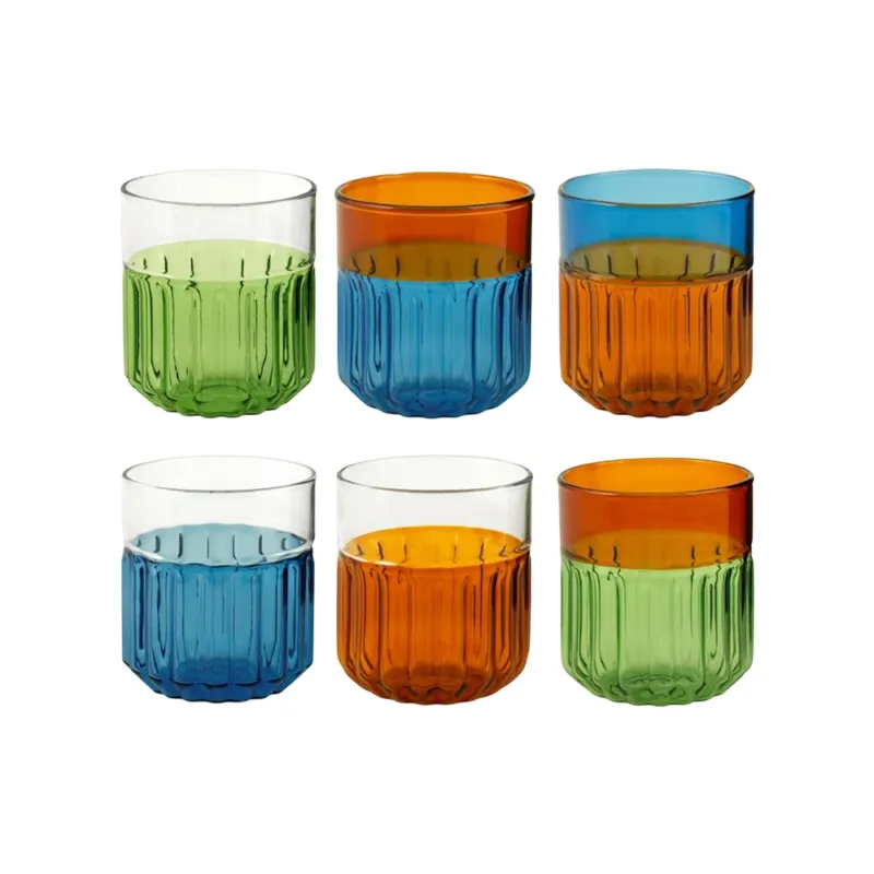 37 cl - H&H Factory Bicchiere Acqua In Vetro Borosilicato - Set 6 Pz Compra Oggi Stesso