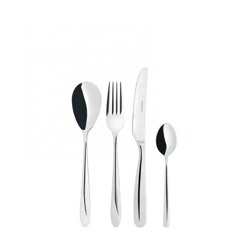 Bugatti Capriccio Servizio Posate In Acciaio Inox 18/10 - Set 24 Pz Prezzo Di Fabbrica