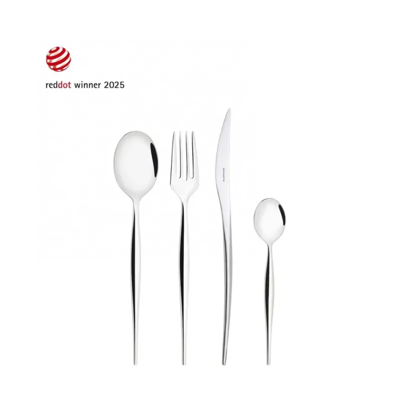 Bugatti Natura Servizio Posate In Acciaio Inox 18/10 - Set 24 Pz Esclusivo