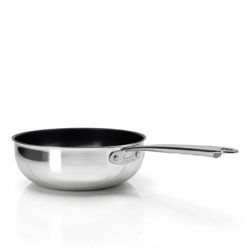 Occasione Agnelli 2-Ply Padella Alta Mantecare Antiaderente In Alu-Inox Con Manico 1907