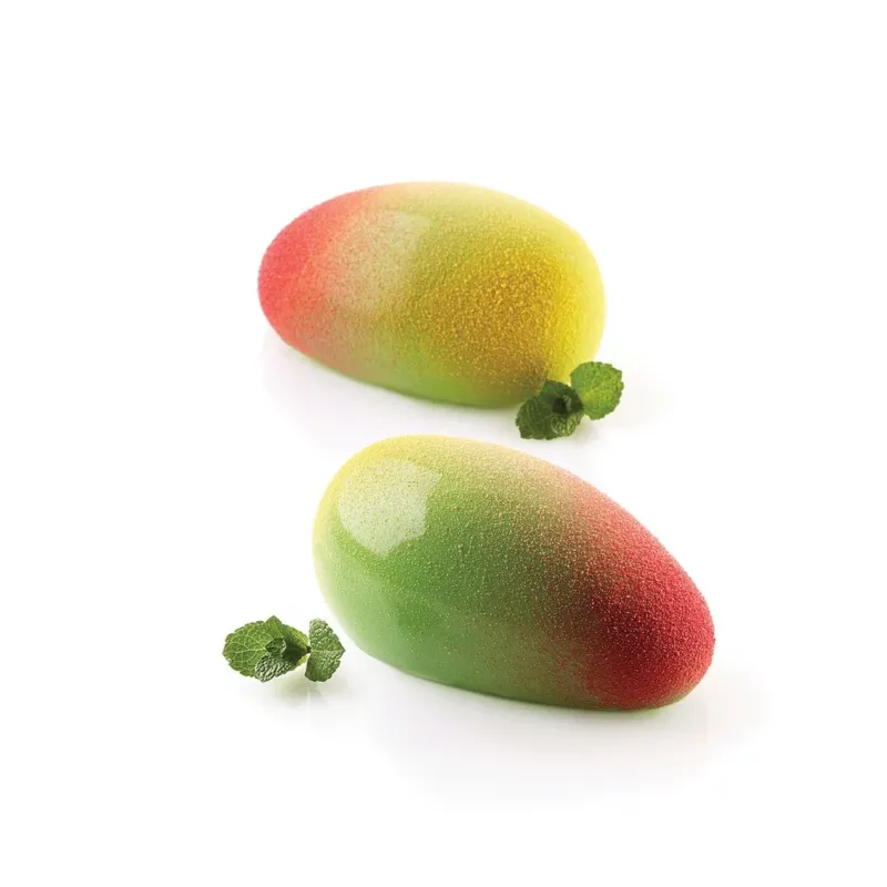6 Forme - Silikomart Mango 130 Stampo Dolci Frutta Realistica In Silicone Cutter Incluso Saldi