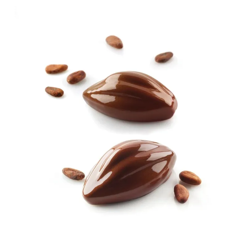 6 Forme - Silikomart Cacao 120 Stampo Dolci Frutta Realistica In Silicone Cutter Incluso Nuova Collezione