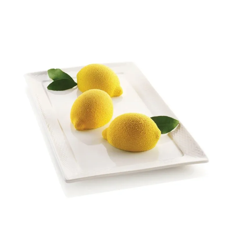 Ultime Pezzi 6 Forme - Silikomart Delizia Al Limone Stampo Dolci Frutta Realistica In Silicone Cutter Incluso