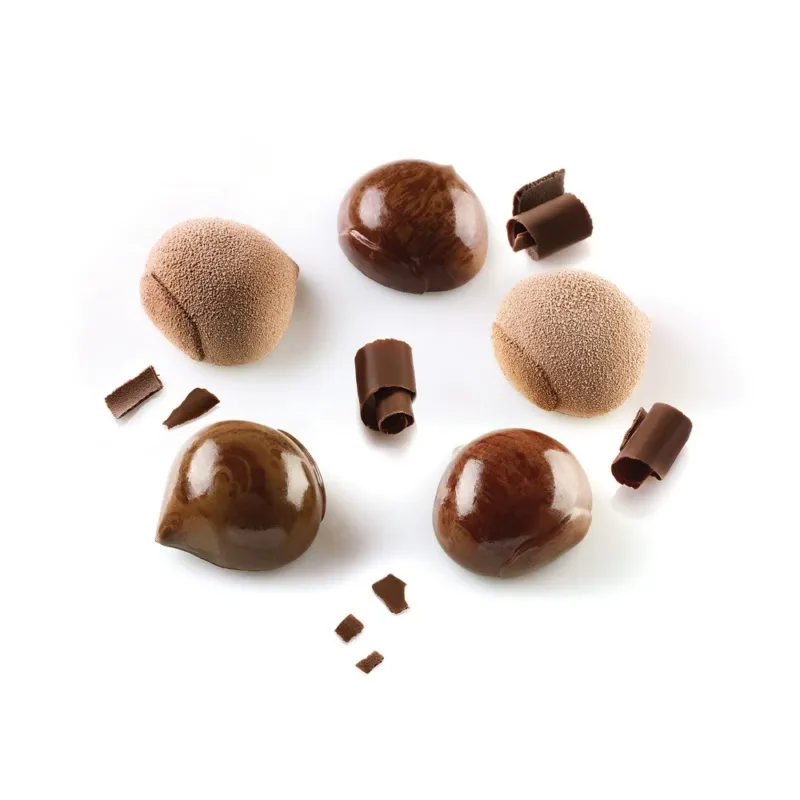 Non Perdere 15 Forme - Silikomart Marron Glacè 30 Stampo Dolci Frutta Realistica In Silicone Cutter Incluso