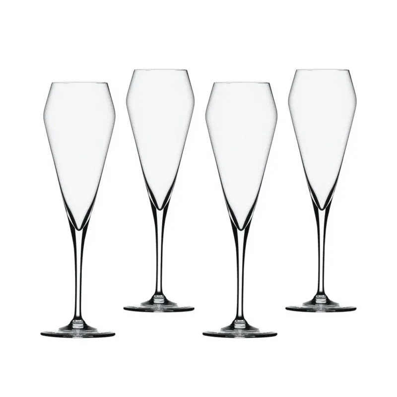 Consegna Rapida 25.2 cl - Spiegelau Willsberger Anniversary Calice Flute Champagne In Vetro Cristallino - Set 4 Pz