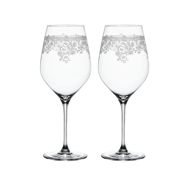 81 cl - Spiegelau Arabesque Calice Vino Rosso Bordeaux In Vetro Cristallino - Set 2 Pz Offerta Lampo