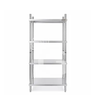 Più Venduto Scaffale Acciaio Inox 4 ripiani L 1000 x P 500 x H 2000 mm