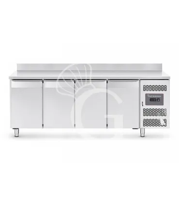 Tavolo Refrigerato 4 porte con alzatina 0°C/+8°C classe energetica A Profondità 700 mm Reso Gratuito