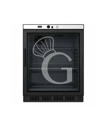 Armadio refrigerato statico - porta vetro - temperatura +2°C/+8°C - capacità 130 LT colore nero Affare