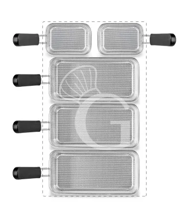 Soddisfatti O Rimborsati Set di cestelli cuocipasta - 3x GN2/4 + 2x GN1/8 H 160mm - acciaio inox compatibile con SCP1V90G, SCP2V90G, SCP2V90E, SCP1V90E