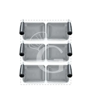 Set di cestelli cuocipasta - 6x L 135 x P 110 x H 170mm - acciaio inox compatibile con SCP1V70G, SCP2V70G, SCP2V70E, SCP1V70E Prezzo Conveniente