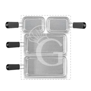 Subito Disponibile Set di cestelli cuocipasta - 2x GN2/4 + 2x GN1/8 H 160mm - acciaio inox compatibile con SCP1V70G, SCP2V70G, SCP2V70E, SCP1V70E