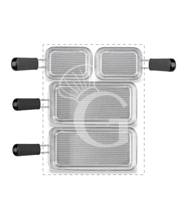 Subito Disponibile Set di cestelli cuocipasta - 2x GN2/4 + 2x GN1/8 H 160mm - acciaio inox compatibile con SCP1V70G, SCP2V70G, SCP2V70E, SCP1V70E