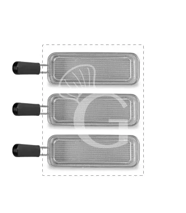 Set di cestelli cuocipasta - 3x GN2/8 - H 160mm - acciaio inox compatibile con SCP1V70G, SCP2V70G, SCP2V70E, SCP1V70E Saldi
