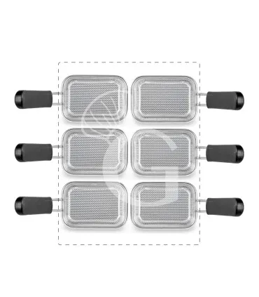Set di cestelli cuocipasta - 6x GN1/8 - H 160mm - acciaio inox compatibile con SCP1V70G, SCP2V70G, SCP2V70E, SCP1V70E Soddisfatti O Rimborsati