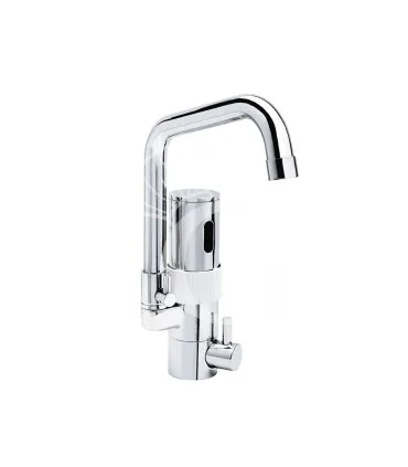 Sconto Rubinetto miscelatore a fotocellula per lavello con canna girevole L 140 mm