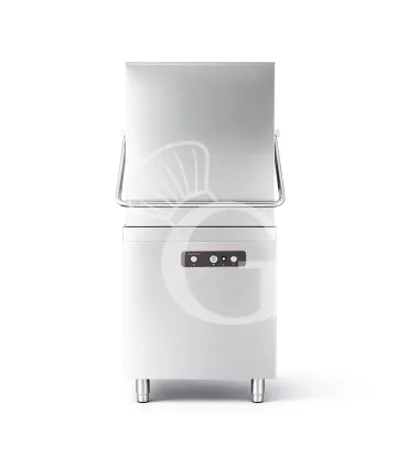 Lavastoviglie a capotta elettromeccanica 50×50 H430 con dosatori brillantante e detergente, pompa di scarico Pagamento Sicuro