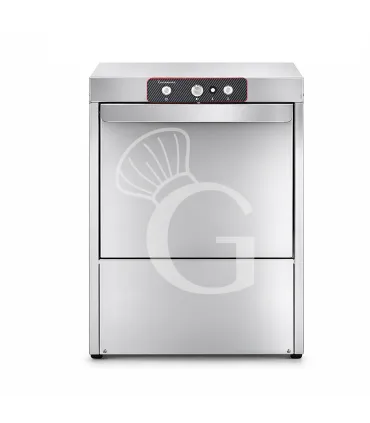 Lavastoviglie Professionale 50x50 H350 elettromeccanica a doppia parete, dosatori brillantante/detergente, pompa di scarico Promo Stagionale