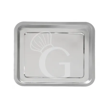 Teglia Rettangolare in acciaio inox AISI 304 - L 435 x P 315 mm - adatta per forno modello MINI4 Compra Online