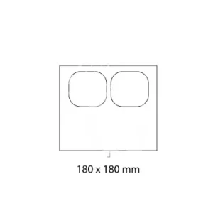 Stampo 180x180 mm GN2 a 2 impronte per termosigillatrice modello TS400 Nuovo Arrivo