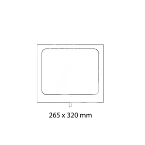 Stampo 265x320 mm GN1/2 ad 1 impronta per termosigillatrice modello TS400 Consegna Rapida