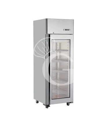 Più Venduto Armadio Refrigerato Professionale per Frollatura Carne 0°C / +25°C con Porta in Vetro - 580 Lt, Lampada UV e Controllo Umidità