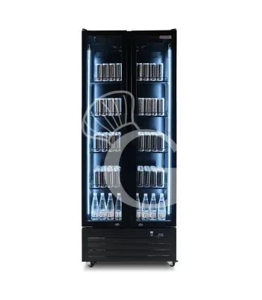 Prezzo Basso Frigo bibite ventilato 2 porte battenti 590 LT 2°C/+10°C colore nero