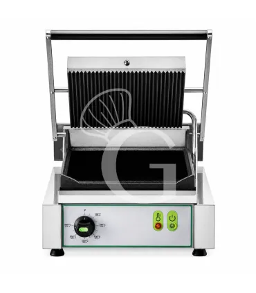 Offerta Del Giorno Piastra per Panini Professionale in Ghisa 2,2 kw– Superiore Rigata e Inferiore Liscia