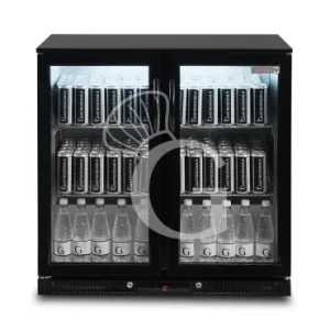Vetrina frigo ventilata da banco o retrobanco orizzontale 2 porte battenti 200 LT - temperatura +2°C/+10°C Prezzo Scontato