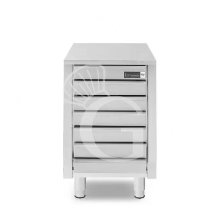 Cassettiera inox con 7 cassetti L 520 x P 800 x H 815 mm A Buon Prezzo