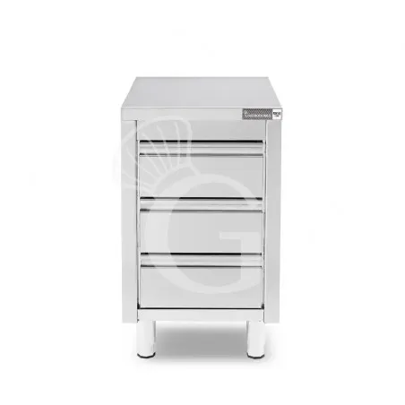 Cassettiera inox con 3 cassetti L 500 x P 700 x H 855 mm Ordina Subito