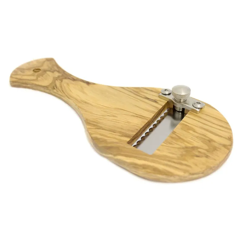 TAGLIATARTUFI LEGNO OLIVO 0691 LAMA SEGHETTATA Nuovo Arrivo