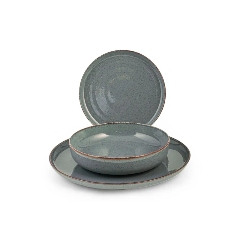 Nuova Collezione PEARL AZZURRO SERVIZIO TAVOLA 12 PZ