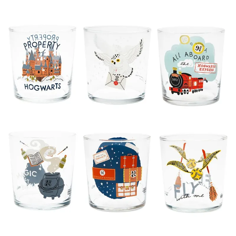 Ultime Pezzi HARRY POTTER BICCHIERI ACQUA 6 PZ
