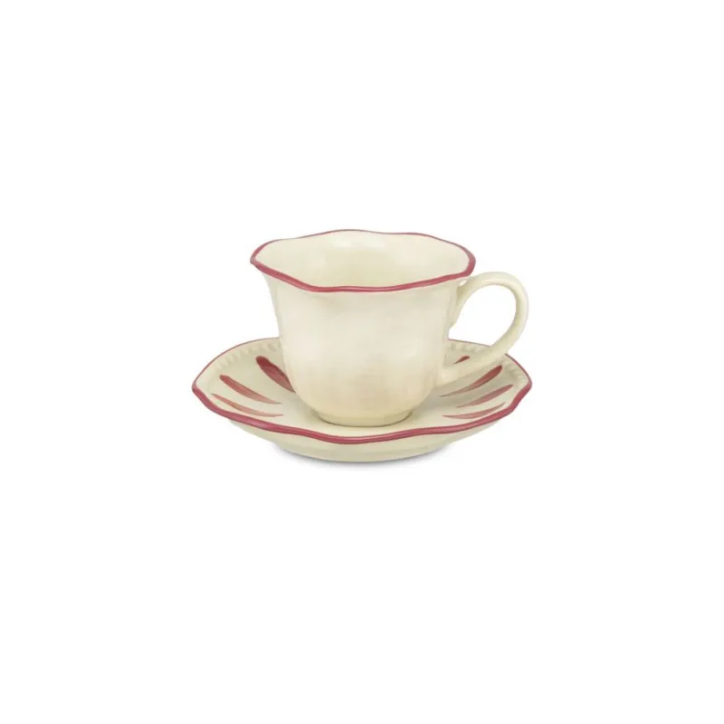 Reso Gratuito DOMITILLA MAGENTA TAZZA CAFFE CON PIATTINO