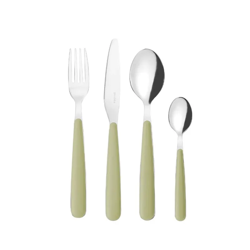 Vendita Finale POP SET POSATE 24 PZ VERDE ALGA
