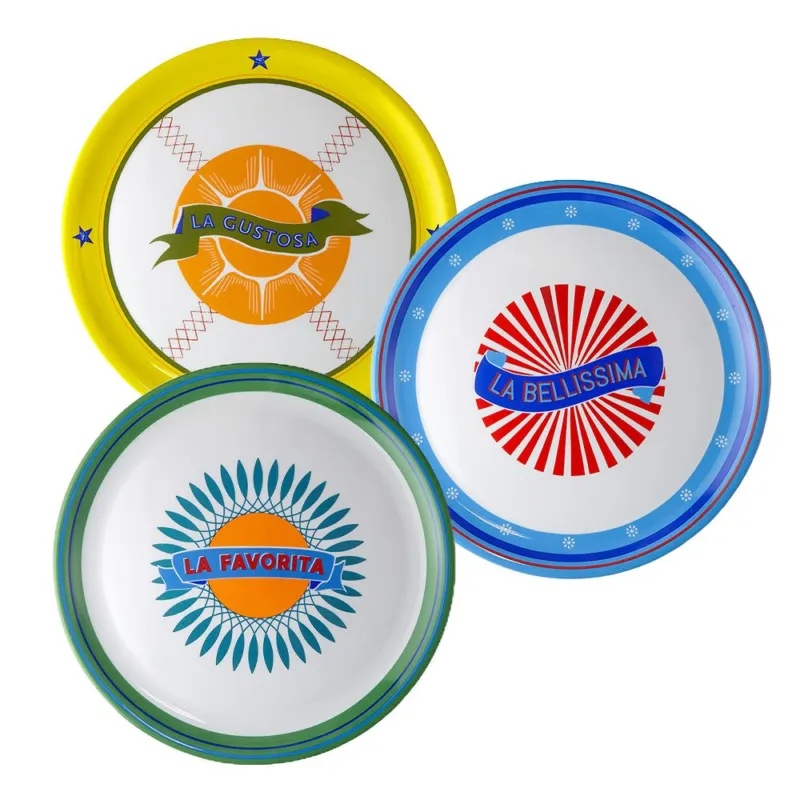 Prezzo Conveniente BELPAESE 1 SET 3 PIATTI PIZZA 32 CM