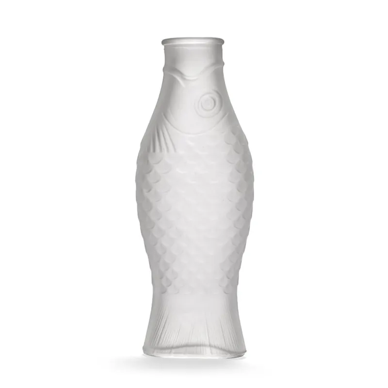 Super Prezzo PAOLA NAVONE CARAFFA IN VETRO FISH&FISH FROSTED WHITE
