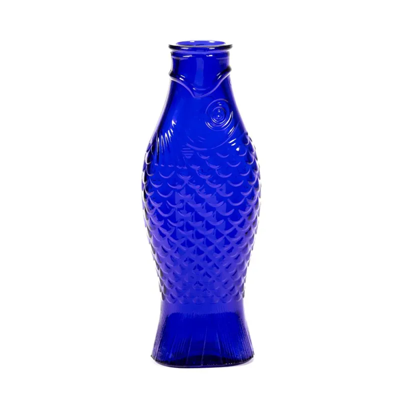 PAOLA NAVONE CARAFFA IN VETRO FISH&FISH COBALT BLUE Promozione Esclusiva