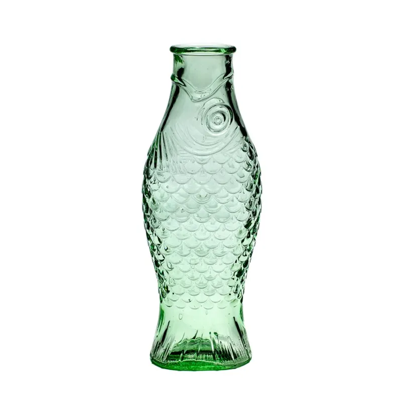 PAOLA NAVONE CARAFFA IN VETRO FISH&FISH GREEN Professionale