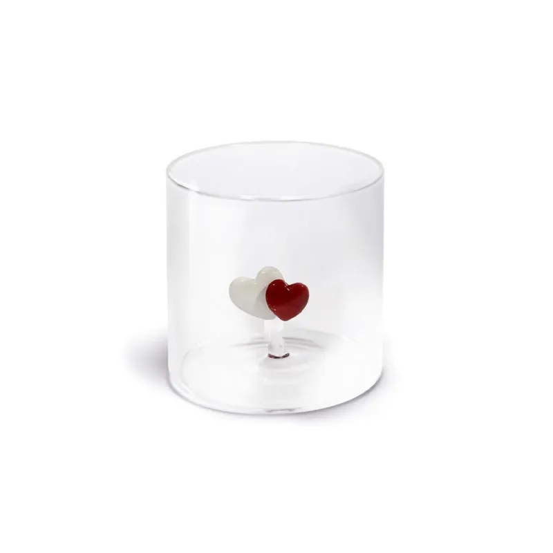SAMARCANDA BICCHIERE BOROSILICATO 250ML CUORI A Buon Prezzo