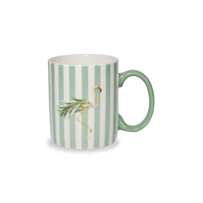 NEW MYKONOS TAZZA NEW BONE CHINA FENICOTTERO 330 ML Offerta Del Giorno