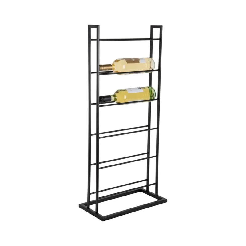 Spedito Oggi SINGLE FLOOR PORTABOTTIGLIE METAL NERO OPACO