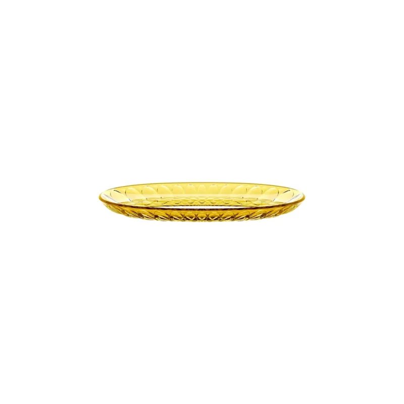 Spedizione Espresso VANITY VASSOIO OVALE 32X19,5 CM GIALLO ZAFFERANO