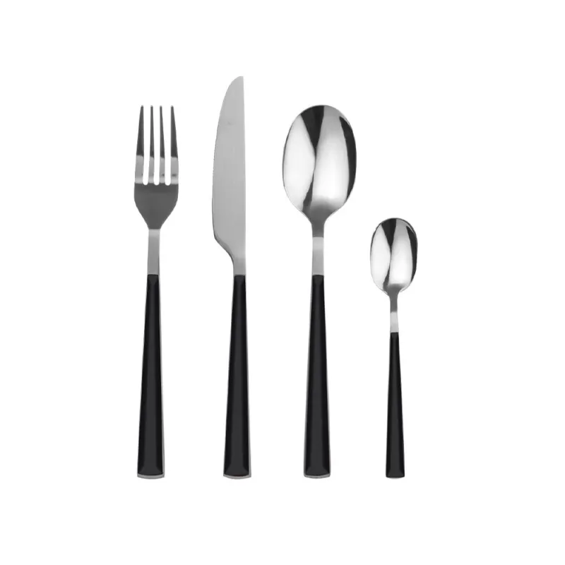 ARBOR SERVIZIO POSATE 24 PZ INOX NERO Più Venduto